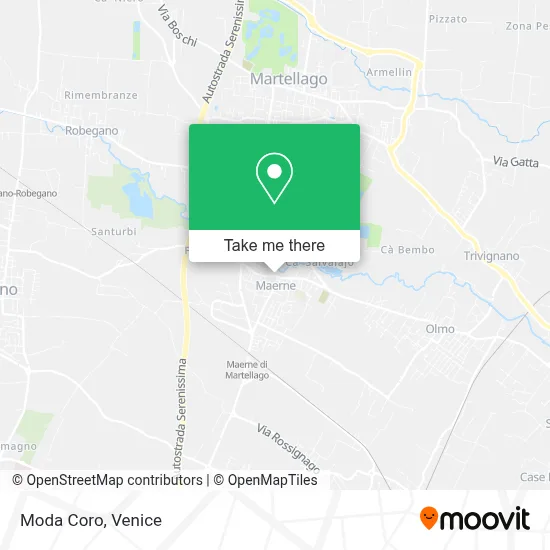 Moda Coro map
