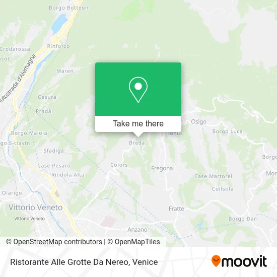 Ristorante Alle Grotte Da Nereo map