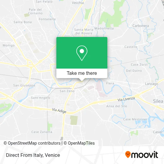 Direct From Italy map