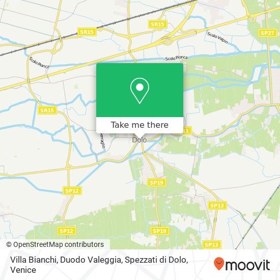 Villa Bianchi, Duodo Valeggia, Spezzati di Dolo map