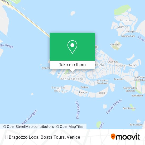 Il Bragozzo Local Boats Tours map