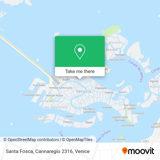 Santa Fosca, Cannaregio 2316 map