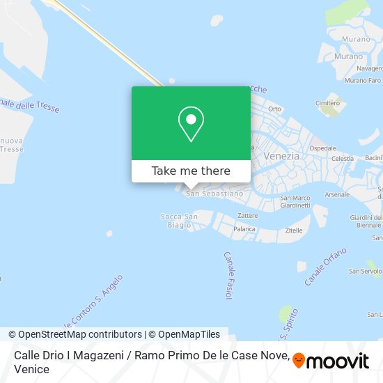 Calle Drio I Magazeni / Ramo Primo De le Case Nove map