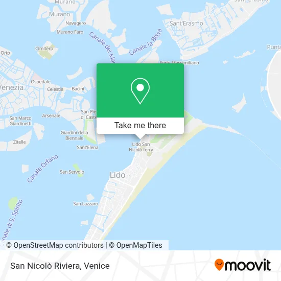 San Nicolò Riviera map