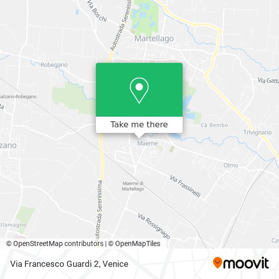Via Francesco Guardi 2 map
