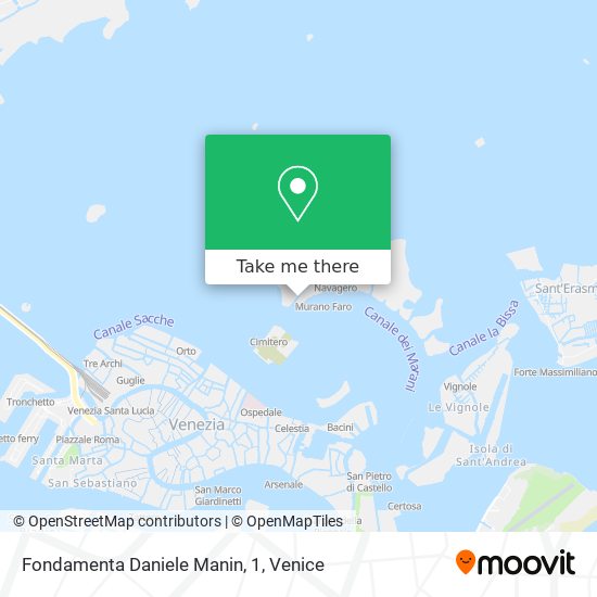 Fondamenta Daniele Manin, 1 map