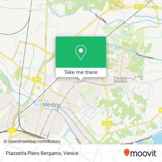 Piazzetta Piero Bergamo map