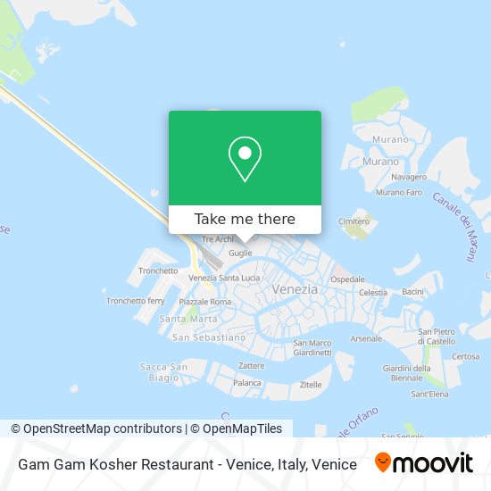 Gam Gam Kosher Restaurant - Venice, Italy map