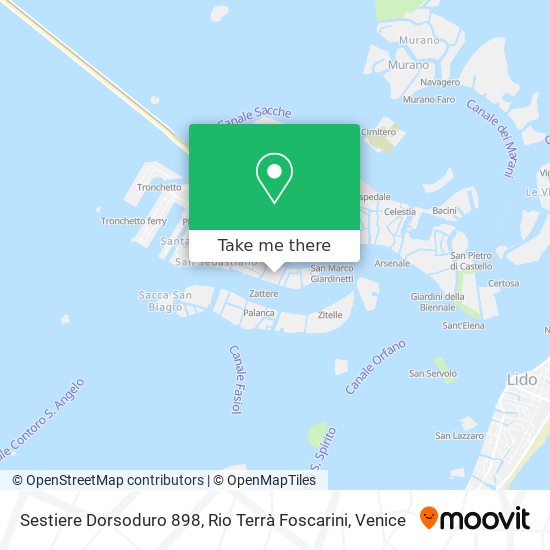 Sestiere Dorsoduro 898, Rio Terrà Foscarini map