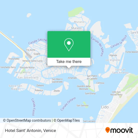 Hotel Sant' Antonin map