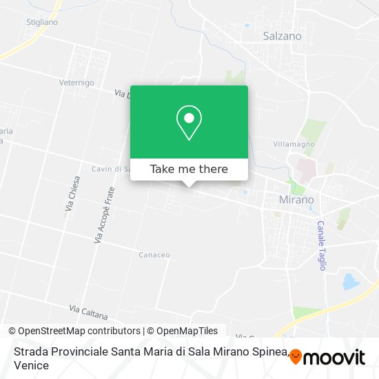 Strada Provinciale Santa Maria di Sala Mirano Spinea map