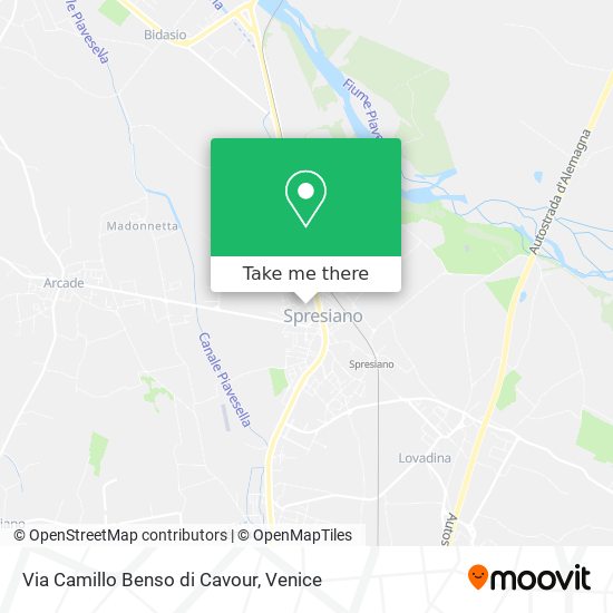Via Camillo Benso di Cavour map