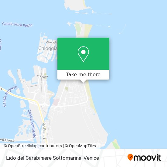 Lido del Carabiniere Sottomarina map