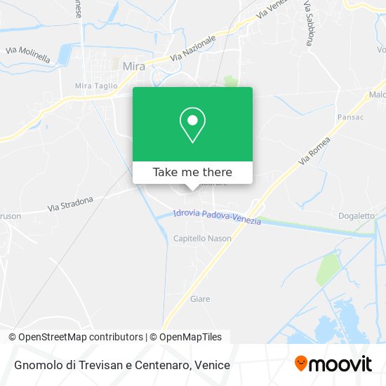 Gnomolo di Trevisan e Centenaro map