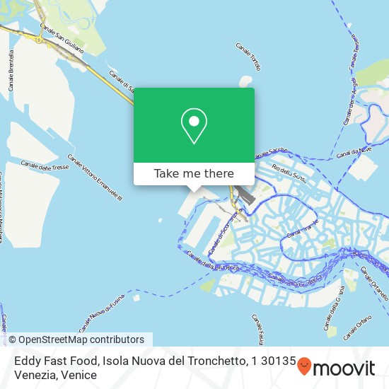 Eddy Fast Food, Isola Nuova del Tronchetto, 1 30135 Venezia map
