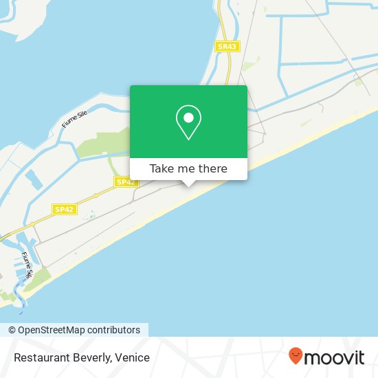 Restaurant Beverly, Via Andrea Bafile, 337 30016 Jesolo map