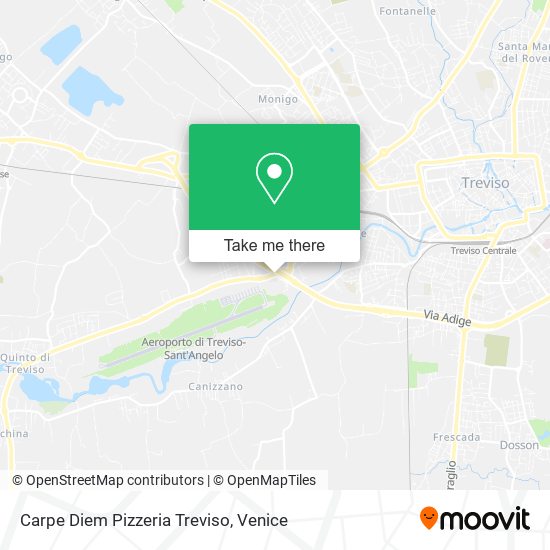 Carpe Diem Pizzeria Treviso map