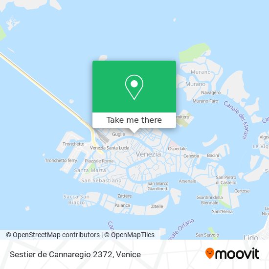 Sestier de Cannaregio 2372 map