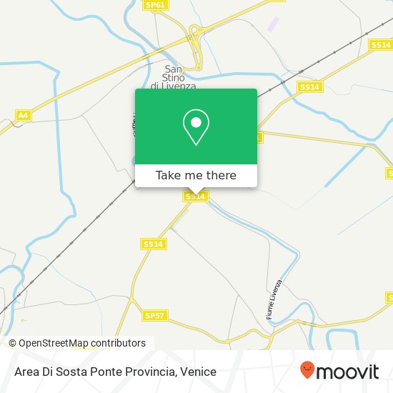 Area Di Sosta Ponte Provincia map