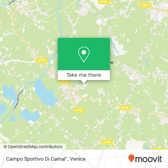 Campo Sportivo Di Camal˜ map