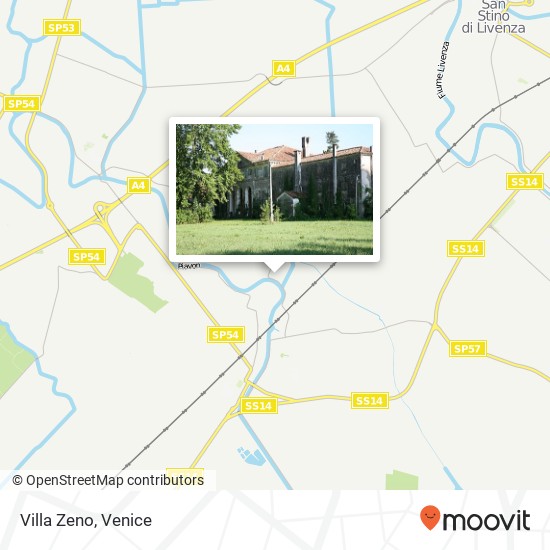 Villa Zeno map