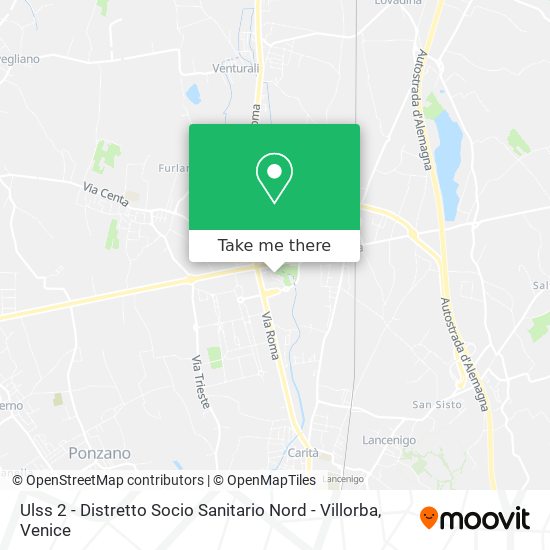 Ulss 2 - Distretto Socio Sanitario Nord - Villorba map