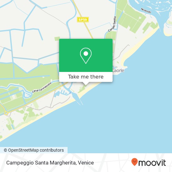 Campeggio Santa Margherita map