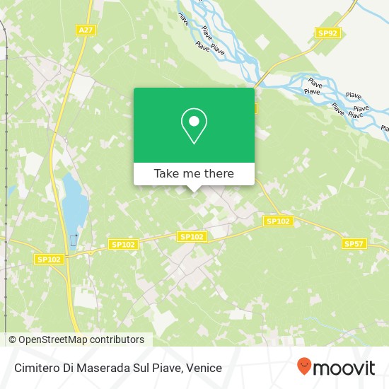 Cimitero Di Maserada Sul Piave map