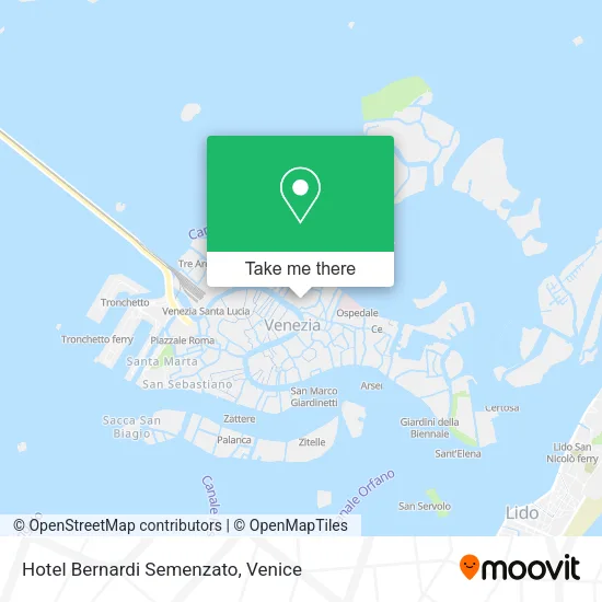 Hotel Bernardi Semenzato map