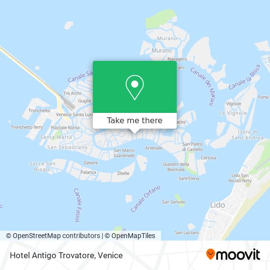 Hotel Antigo Trovatore map