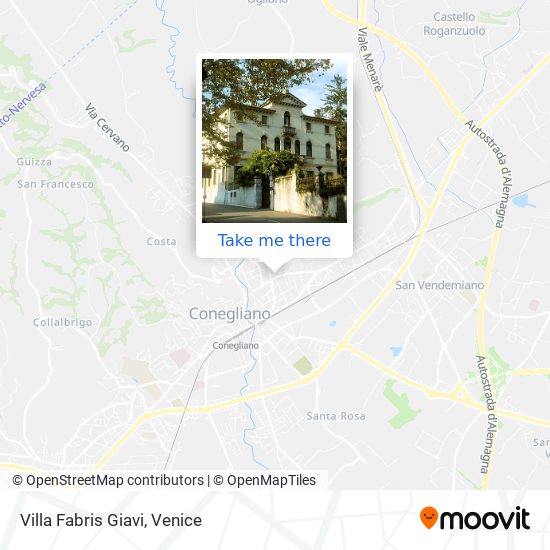 How To Get To Villa Fabris Giavi In Conegliano By Bus Or Train