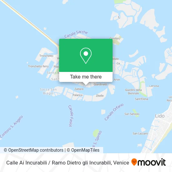 Calle Ai Incurabili / Ramo Dietro gli Incurabili map
