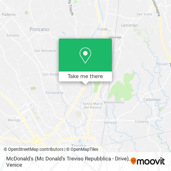 McDonald's (Mc Donald's Treviso Repubblica - Drive) map