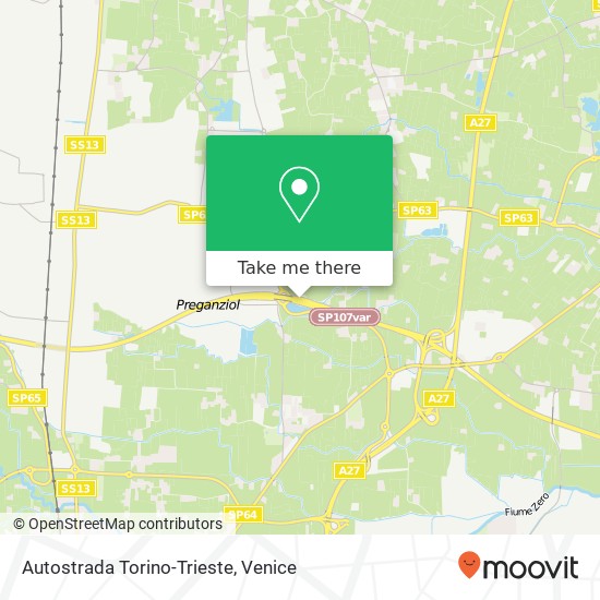 Autostrada Torino-Trieste map