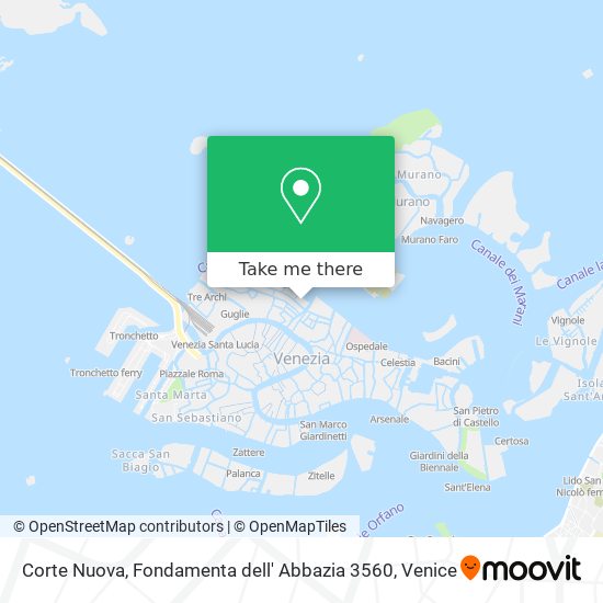 Corte Nuova, Fondamenta dell' Abbazia 3560 map