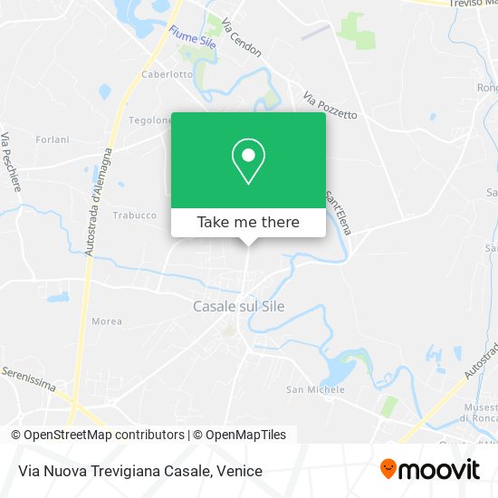 Via Nuova Trevigiana Casale map