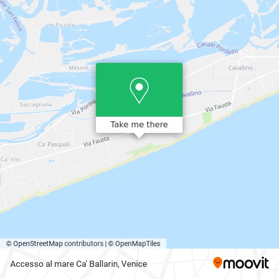Accesso al mare Ca' Ballarin map
