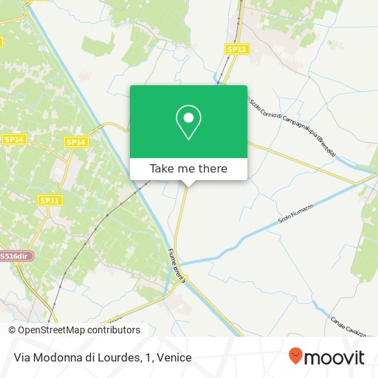 Via Modonna di Lourdes, 1 map