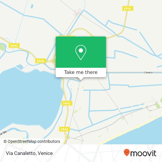 Via Canaletto map