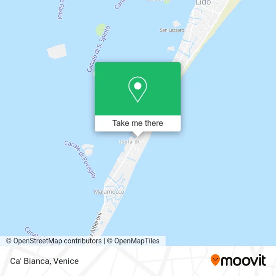 Ca' Bianca map