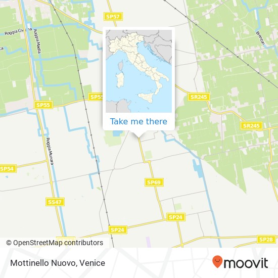 Mottinello Nuovo map