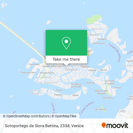 Sotoportego de Siora Bettina, 2338 map