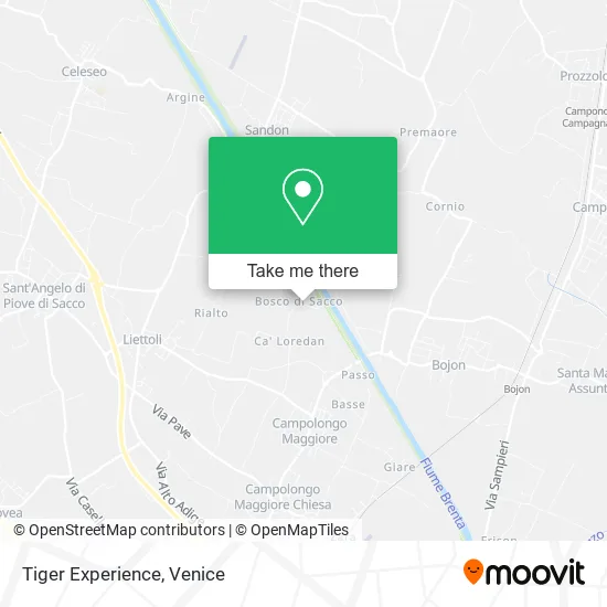 Tiger Experience map
