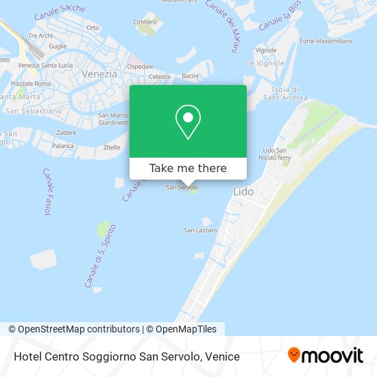 Hotel Centro Soggiorno San Servolo map