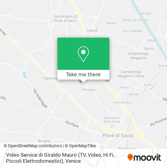 Video Service di Giraldo Mauro (TV, Video, Hi Fi, Piccoli Elettrodomestici) map