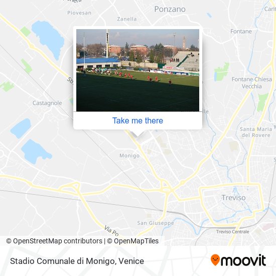 Stadio Comunale di Monigo map