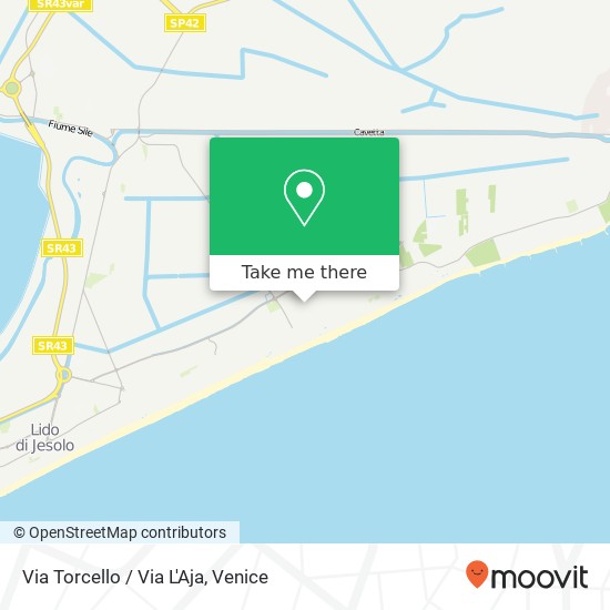 Via Torcello / Via L'Aja map