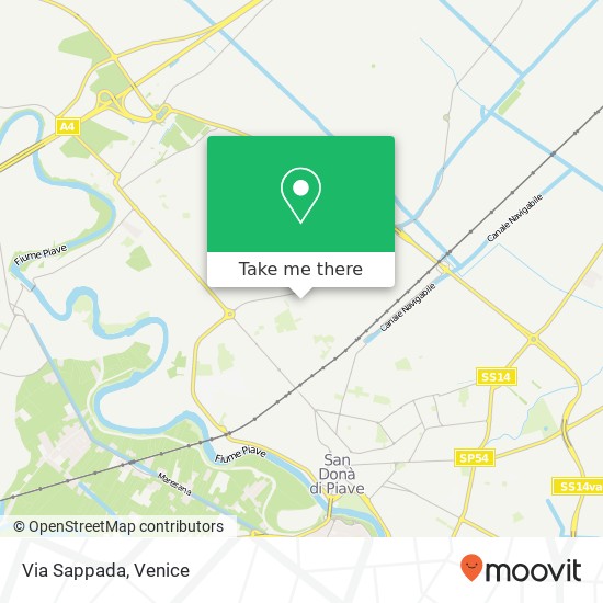 Via Sappada map