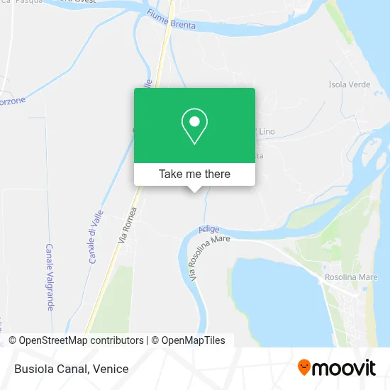 Busiola Canal map