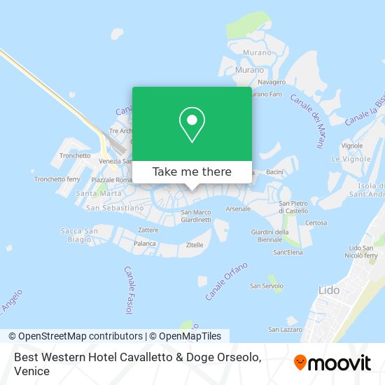 Best Western Hotel Cavalletto & Doge Orseolo map